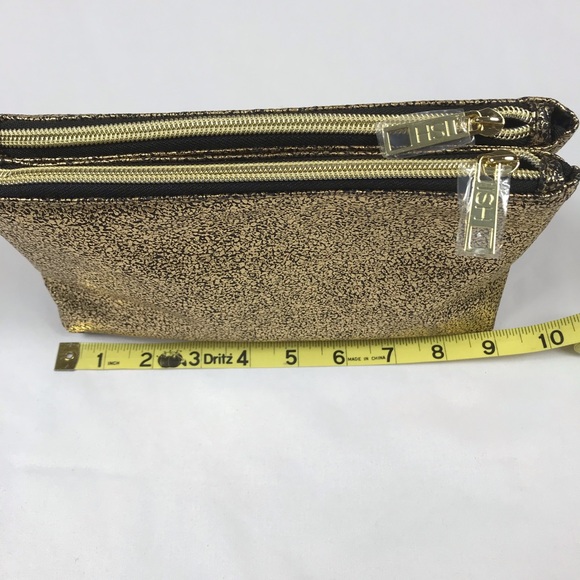 Ish Gold Cosmetics Bag NWOT - Picture 4 of 5